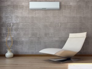 Interno con aria condizionata
